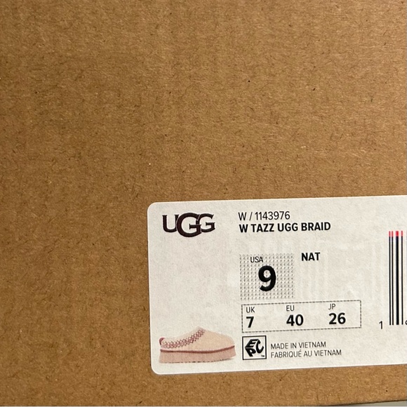 Uggs Tazz Slipper Heritage Braid Natural Women’s 1143976-NAT - Picture 4 of 4